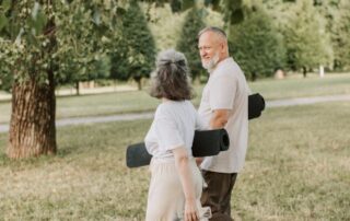 Adult walking outdoors to support movement for healthy joints in Mooresville, NC